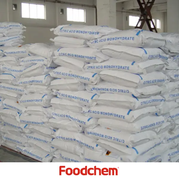 Toptan tedarikçi 25 kg/torba marka gıda sınıfı sitrik asit tozu