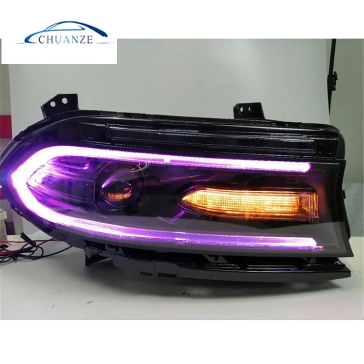 Neues Dodge Charger Buntes Scheinwerfer licht für 2015 2016 2017 2018 2019 RGB-Scheinwerfer mit LED-Blinker