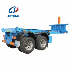 2 As Roda Tipping Dump Kerangka 40 Ft 20ft Kontainer Tipper Trailer Chassis 20 Kaki Tipper Trailer Kerangka