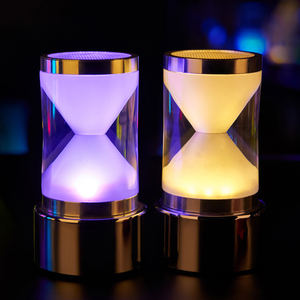 RGB LED Hourglass <b>Table</b> <b>Lamp</b>-Rechargeable <b>Battery</b> Wireless Ambient Lighting for Commercial & Home Decor - Product Image 4