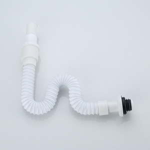 Manguera de desagüe flexible Chenlu blanca de 1 pulgada de diámetro interior para lavabo, baño, fregadero, tipo directo - Product Image 5