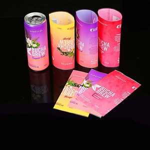 Tùy Chỉnh Nước Trái Cây Uống In Ấn Pet <span class=keywords><strong>PVC</strong></span> Bao Bì Nhiệt Thu Nhỏ Tay Áo Bọc Niêm Phong Có Thể In Phim Chai Thủy Tinh Cuộn Thu Nhỏ Nhãn - Product Image 2