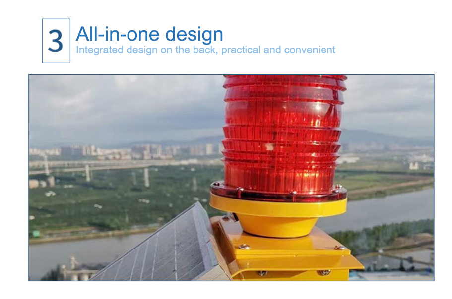LED Aviation Obstruction Warning Light 20-60 Times / Min Flash Frequency