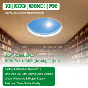 Claraboya Inteligente BBIER de Fábrica con Control Wifi para el Hogar, Panel de Luz Natural Artificial LED, Claraboya Artificial Azul - Product Image 4