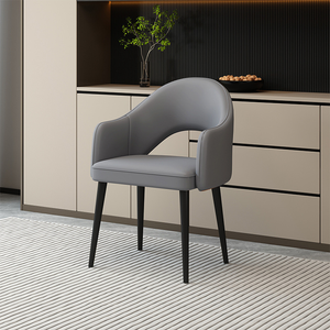 New model dining chair - Home-style <b>backrest</b> luxurious and premium high-end hotel restaurant chair negotiation chair - Product Image 2