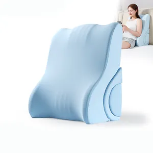 Apoio de cama almofada de cabeça de cabeça triangular Tatami almofada de algodão para mulheres grávidas e idosos travesseiro grande nas costas