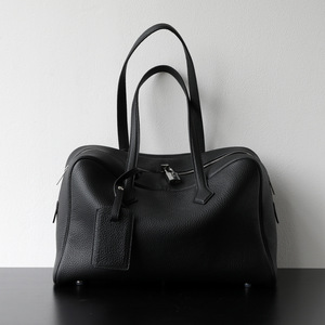 Sac Boston de luxe léger pour femme en cuir véritable, à porter à la main, à l'épaule ou en bandoulière, avec fermeture éclair, durable et imperméable - Product Image 6