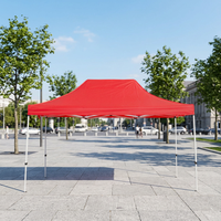 Tente publicitaire automatique d'extérieur, chapiteau pliable en acier et aluminium, logo personnalisé pour les salons professionnels