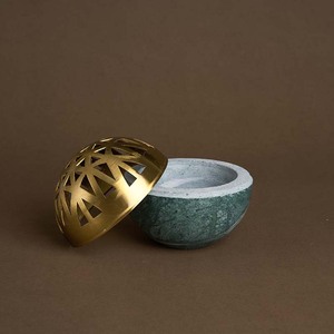 <strong>Queimador</strong> De Incenso Travertine Mubkhar Bakhoor Censer Collection Each Family 1pcs Muslim Arabic Incense Burner - Product Image 2