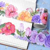 Rubans transparents en PET holographiques 3D personnalisés pour le junk journaling, le bullet journal, le scrapbooking et les fournitures artistiques