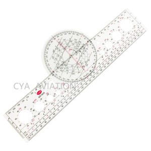 Thước Điều Hướng Sinh Viên Bằng Nhựa Mạnh Mẽ Với Thước Đo Góc Xoay Plotter Cho Phi Công Đọc Bản Đồ - Product Image 2