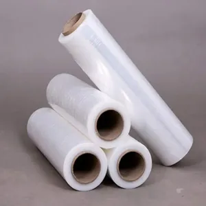 Factory Wholesale Clear <b>Plastic</b> Wrapping Film Pallet Packing <b>Wrap</b> Film 80 Gauge 40kg Transparent Lldpe Stretch Film Jumbo Rolls - Product Image 3