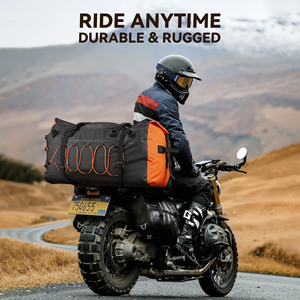 Muestra Gratuita de Bolsas de Equipaje Traseras para Motocicleta de Gran Capacidad, Bolsa Trasera Impermeable para Motocicleta, Bolsas de Equipaje de PVC para Asiento - Product Image 3