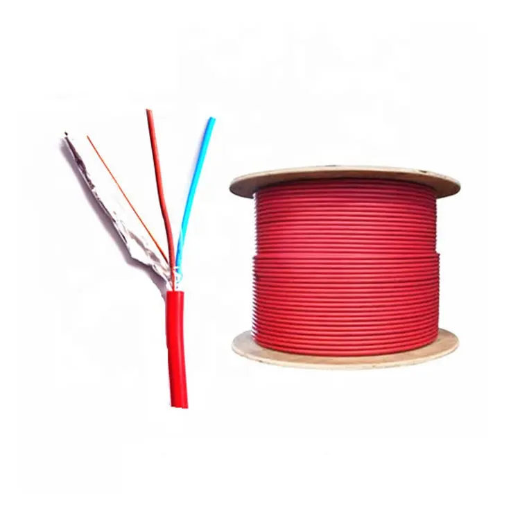 18 awg de alarma de seguridad Cable 2c * 1.5mm2 alarma de fuego Cable