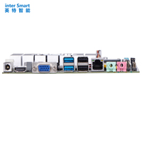Placa Base I3HGP Core I3 de Tercera Generación, Procesador I3-3217U, CPU, Memoria DDR3 de 4 GB, SSD MSATA de 128 GB, 1 HDMI, VGA, LVDS, Placa Base Delgada ITX