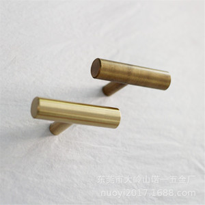 T-Shaped <b>Copper</b> Furniture Handle Minimalist Design For Home Decoration Durable - Product Image 4