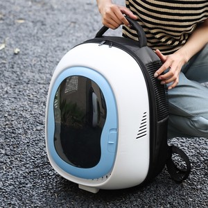 Transparent Pet <b>Backpack</b> <b>Large</b> Capacity Breathable Travel Carrier For Small Dog Cat Airline Use - Product Image 2