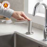 Distributeur de savon en acier inoxydable 304 de 350, 500 et 1000 ml pour évier, cuisine et salle de bain - Vente en gros usine