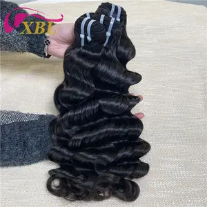XBL cheveux approvisionnement en usine extensions de cheveux humains vierges en gros lâche vague profonde temple cru cuticule aligné vietnamien cheveux crus