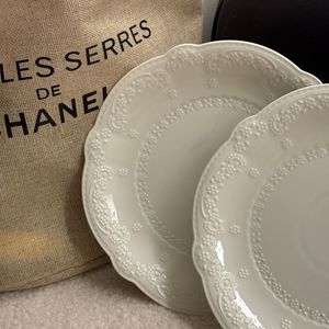 Assiettes en céramique blanches à petites fleurs, design vintage, pour mariage, dîner, dessert, petit-déjeuner, <span class=keywords><strong>fruits</strong></span> - Product Image 2