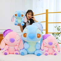 Coussin en peluche doux et créatif en forme de Stitch, idéal pour la décoration de fête ou comme cadeau, vente en gros