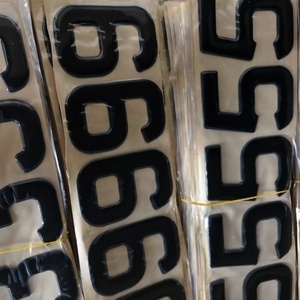 Placa de Matrícula Personalizada con Letras y Números en Gel Epóxico 3D, Placa de Matrícula Acrílica 4D para Automóviles del Reino Unido - Product Image 5