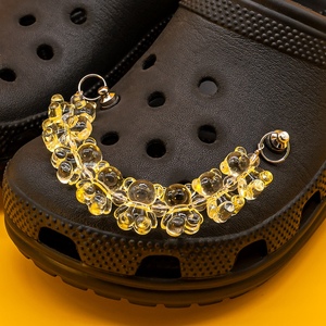 Thiết Kế Mới Giáng Sinh Halloween Túi Xách Giày Chuỗi Charms Bướm Men Kim Cương Đồ Trang Sức Hoa Giày Trang Trí Với Chuỗi - Product Image 2