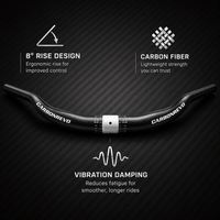 Guidon de trottinette électrique Carbonrevo en aluminium – Durable, installation facile, résistant à l'usure, pièce de rechange améliorée