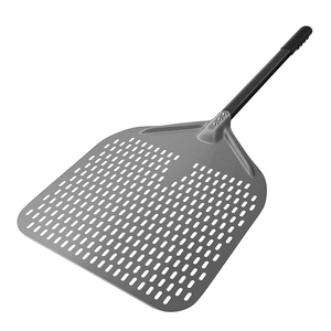 Outils de cuisson Offre Spéciale <span class=keywords><strong>pelle</strong></span> à pizza perforée <span class=keywords><strong>pelle</strong></span> à pizza rectangulaire revêtement dur en <span class=keywords><strong>aluminium</strong></span> palette à pizza pour four commercial - Product Image 1
