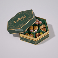 Caja Rígida Personalizada Premium a Prueba de Grasa para Baklava, Caja de Regalo de Lujo para Dulces Árabes con Inserto de EVA