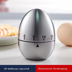 Temporizador de cocina de metal moderno de 60 minutos, nuevas herramientas de cocina pequeñas con utensilios de cocina de gestión de tiempo de cuenta regresiva - Product Image 2