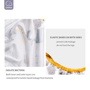 Elinfant Big Size 10-20kg Maternal and Infant <strong>Supplies</strong> 100% Polyester Waterproof Snap Baby <strong>Cloth</strong> <strong>Diaper</strong> Cover - Product Image 5