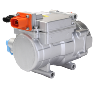 Compresseur de climatisation DC 350V 24cc, réfrigérant R407c, pour voitures, type universel, compresseur électrique automobile, prise latérale