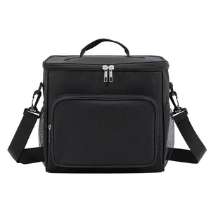 Sac isotherme portable en tissu pour bento, grand format, pour le camping en plein air, le stockage des repas, avec fermeture éclair, pour les fournitures de barbecue et de pique-nique - Product Image 5