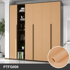 Skin Feeling Solid Color Peel and Stick PVC Wallpaper With Air Duct for Wardrobe <strong>Table</strong> Living Room Furniture Renovation - Product Image 2