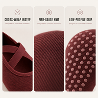 Chaussettes de yoga antidérapantes pour femmes, chaussettes de sport spécifiques pour le Pilates et les activités intérieures, chaussettes de danse personnalisées en gros