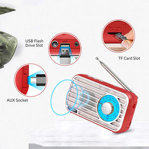 Radio R922 con antena, carga portátil, FM AM de doble banda, entrada para auriculares y tarjeta, altavoz pequeño para personas mayores - Product Image 3