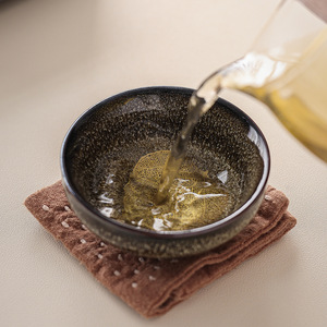 Second Way Jianzhan Teacup Gold Plated Leaf Pattern Ceramic Kung Fu Master Cup With Gift <b>Box</b> <b>For</b> <b>Presents</b> - Product Image 3