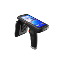 Pembaca RFID UHF Seuic Jangkauan Jauh Genggam Tipe Pistol Pemindai Barcode 2D Bahan ABS Frekuensi 860-960MHz Protokol ISO 18000-6C