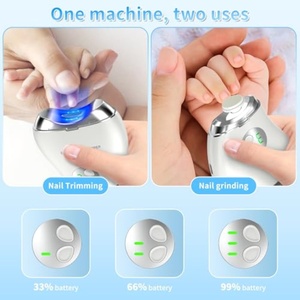 Coupe-ongles électrique rechargeable automatique 2 en 1 en forme de mangue avec écran numérique pour adultes et bébés, polisseur d'ongles - Product Image 6