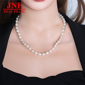 Collier de perles naturelles blanches en forme de trèfle, cadeau pour les aînés, fête des mères - Product Image 4
