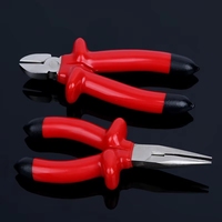 6/8 pouces 45 #   Kit de pinces isolées pour électricien en acier, pinces coupantes diagonales avec poignée antidérapante