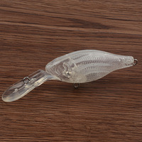 Leurre de pêche Minnow bionique en plastique dur à langue longue, 8,9 cm, 7,0 g, vente en gros, corps de leurre vierge