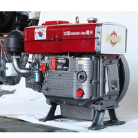 Moteur diesel monocylindre refroidi par eau à démarrage électrique 4 temps 15 CV Long Life ZS1105 pour moulin à riz et petit tracteur