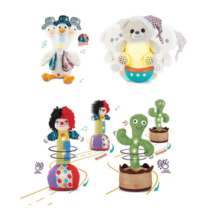 Juguete de Peluche de Payaso Musical, Bailarín y Hablador con Control de Voz Eléctrico que Repite lo que Dices, Educativo para Niños, Marca Jinying - Product Image 5