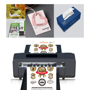 เครื่องตัดฉลากแบบเซอร์โวสองหัว HC370D, ตัดตามรูปทรงด้วยกล้องความเร็ว 1600 มม./วินาที, เครื่องตัดดิจิตอลพร้อมระบบพับสำหรับฉลาก - Product Image 1