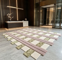 Luxury Modern Design Washable Non Slip Plush Area Handmade Rug for Living Room Bedroom Home Decor