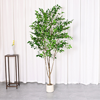 Plante verte artificielle amovible, Arbre porte-bonheur, Plante verte artificielle pour l'intérieur, Décoration de salon, Ornement décoratif pour magasin