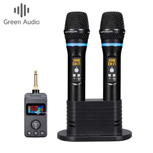 GAW-M50 universel avec DSP anti-hurlement réverbération Blueteeth microphone de charge sans fil pour chanter à la maison ktv
