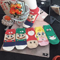 Chaussettes de cheville pour femmes nouvelles techniques tricotées d'été de personnage d'animal de dessin animé de Mario en gros
